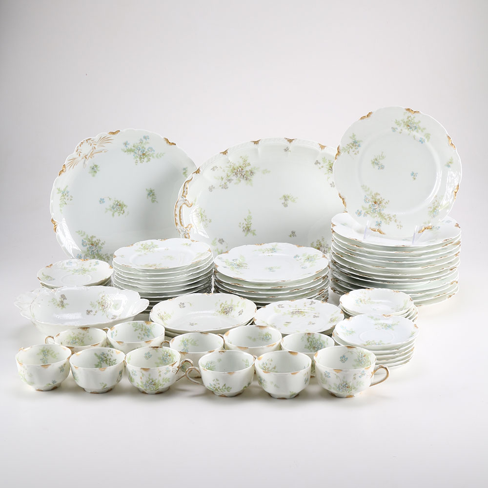 Haviland China "Tarascon" Pattern Dinner Service