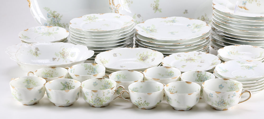 Haviland China "Tarascon" Pattern Dinner Service