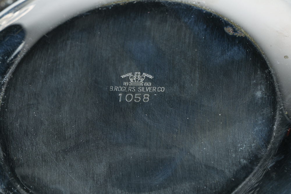 F.B. Rogers Mid-Century Silver Plated and Pyrex Serving Dishes