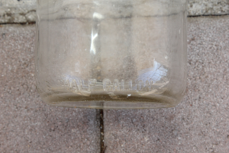 Vintage Glass Dairy Jars and Dairy Crate