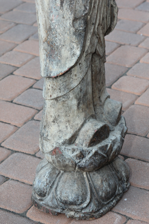 Vintage Monk Garden Statue