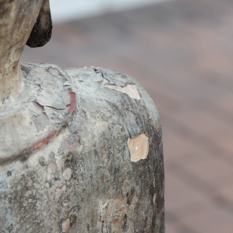 Vintage Monk Garden Statue