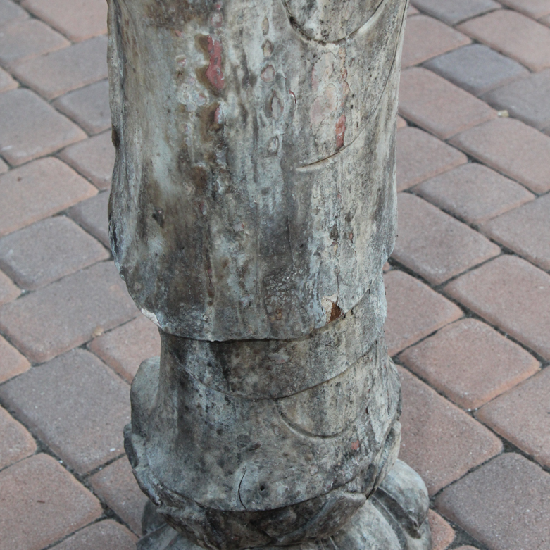 Vintage Monk Garden Statue