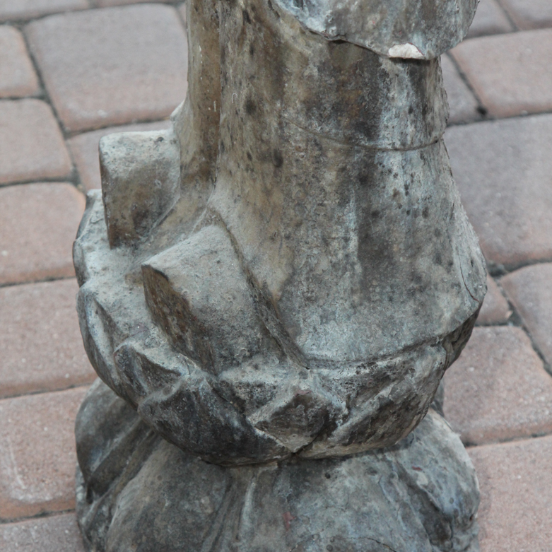 Vintage Monk Garden Statue