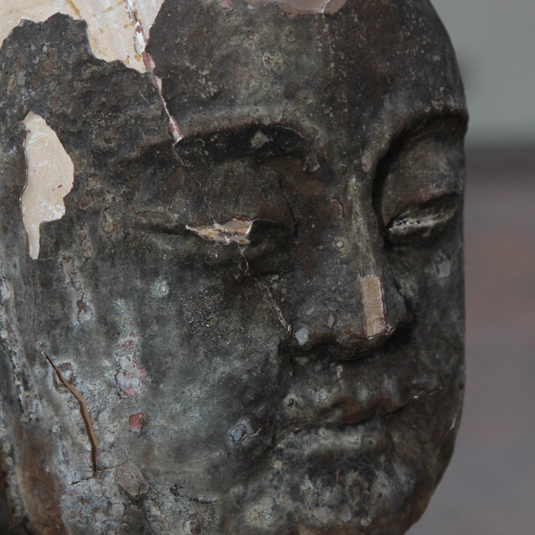 Vintage Monk Garden Statue