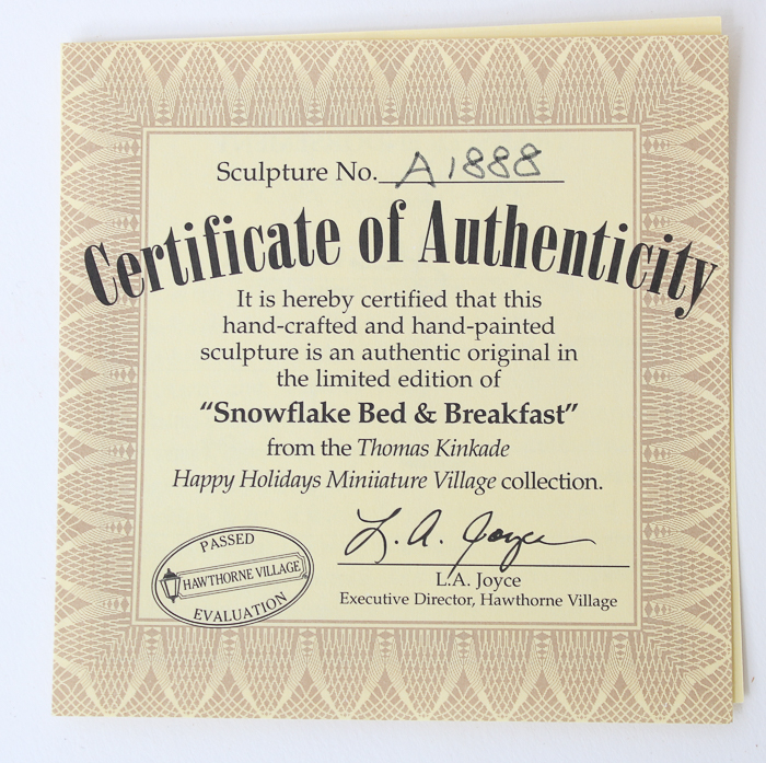 Thomas Kinkade Christmas Village Collection