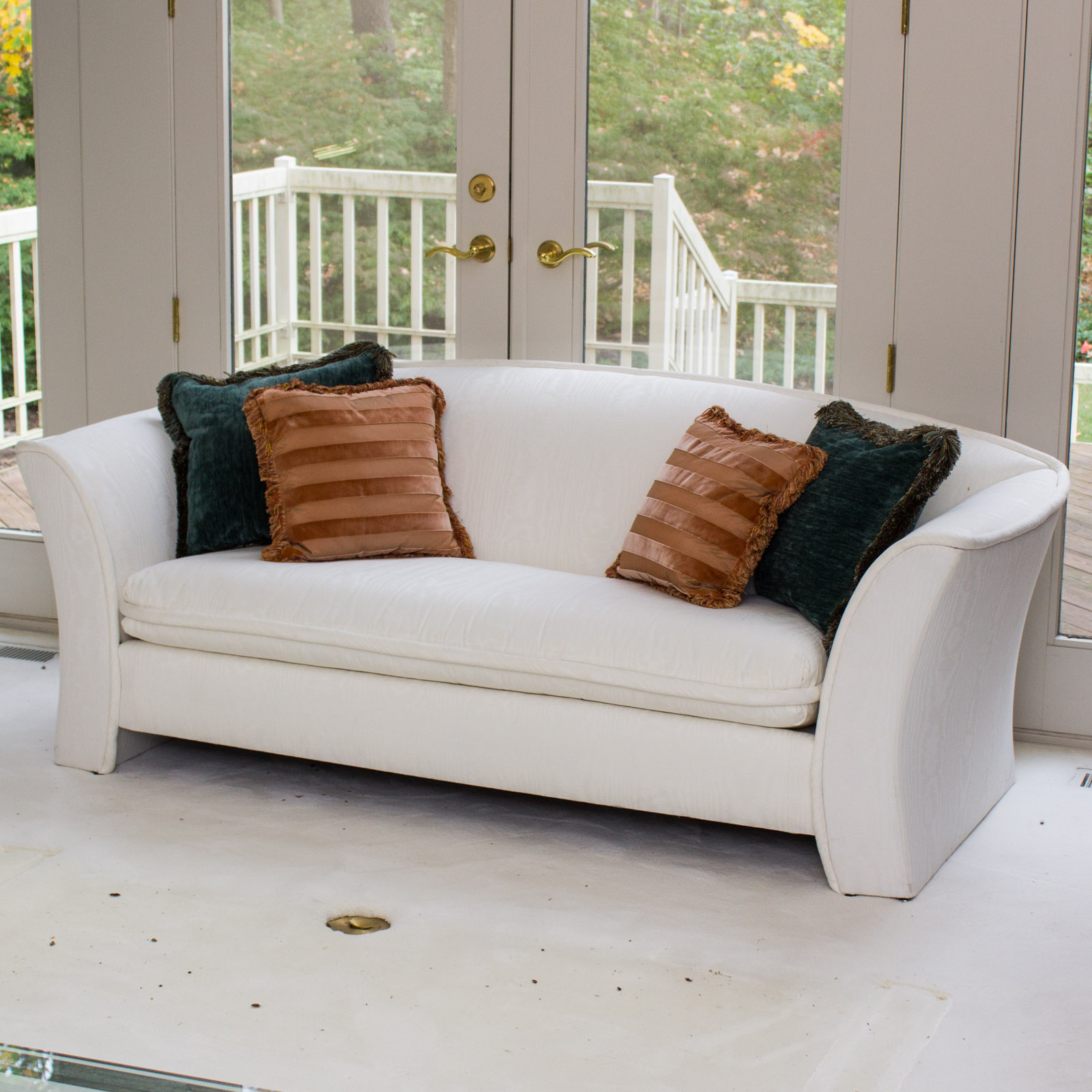 L.T. Laquaglia Upholstered Ivory Sofa