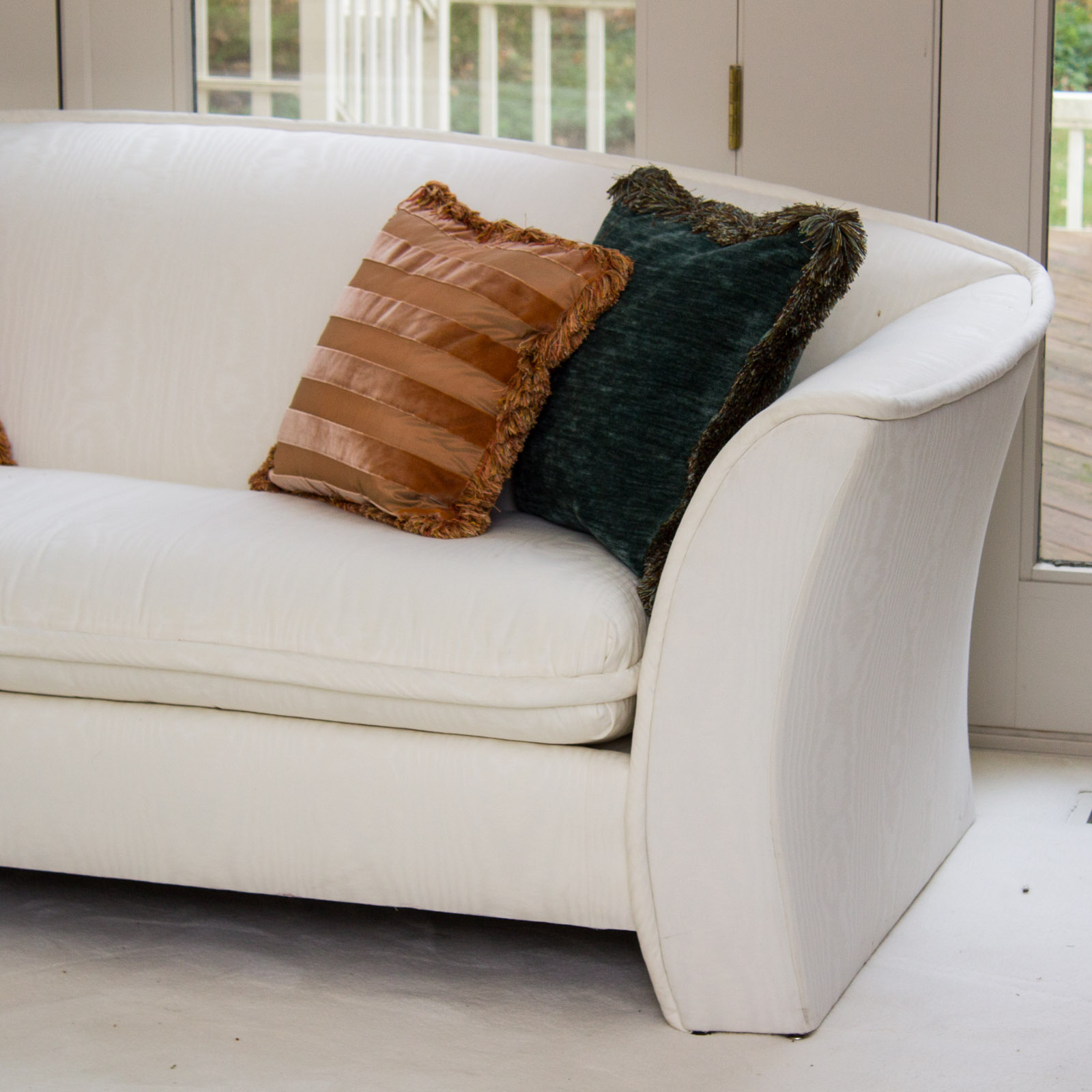 L.T. Laquaglia Upholstered Ivory Sofa