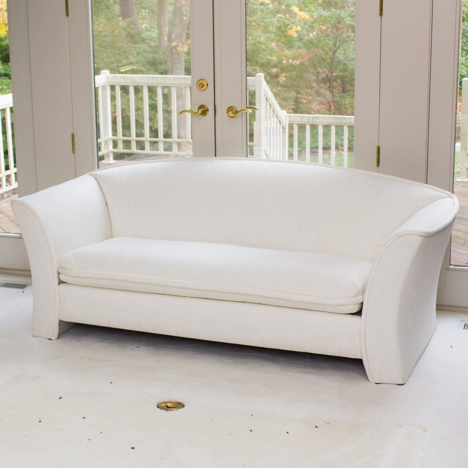 L.T. Laquaglia Upholstered Ivory Sofa
