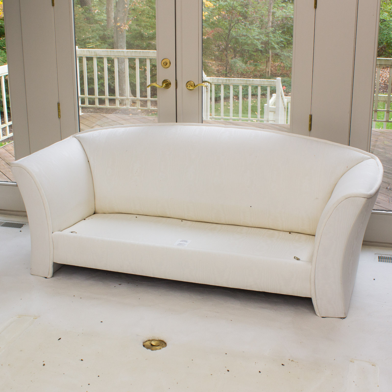 L.T. Laquaglia Upholstered Ivory Sofa