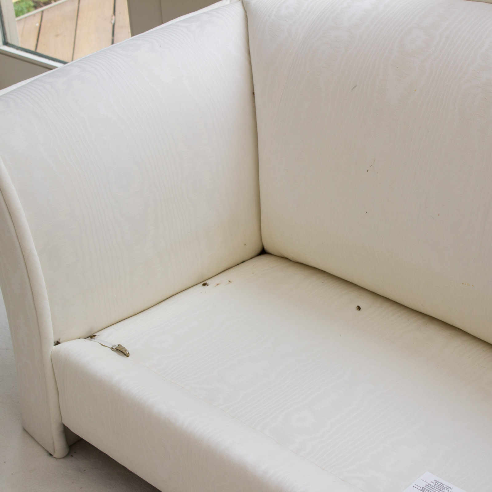 L.T. Laquaglia Upholstered Ivory Sofa