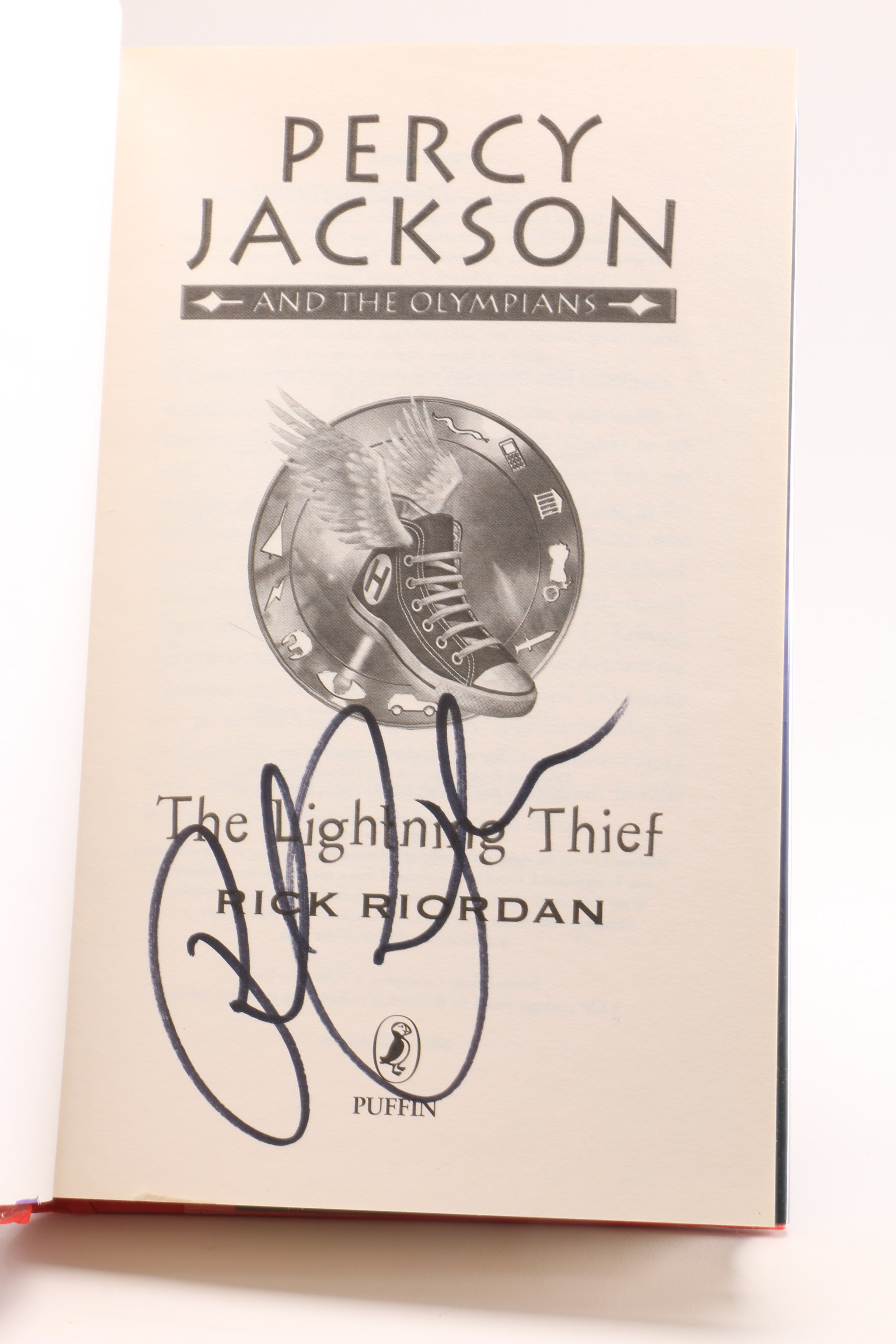 Complete Signed Rick Riordan "Percy Jackson & The Olympians" Series