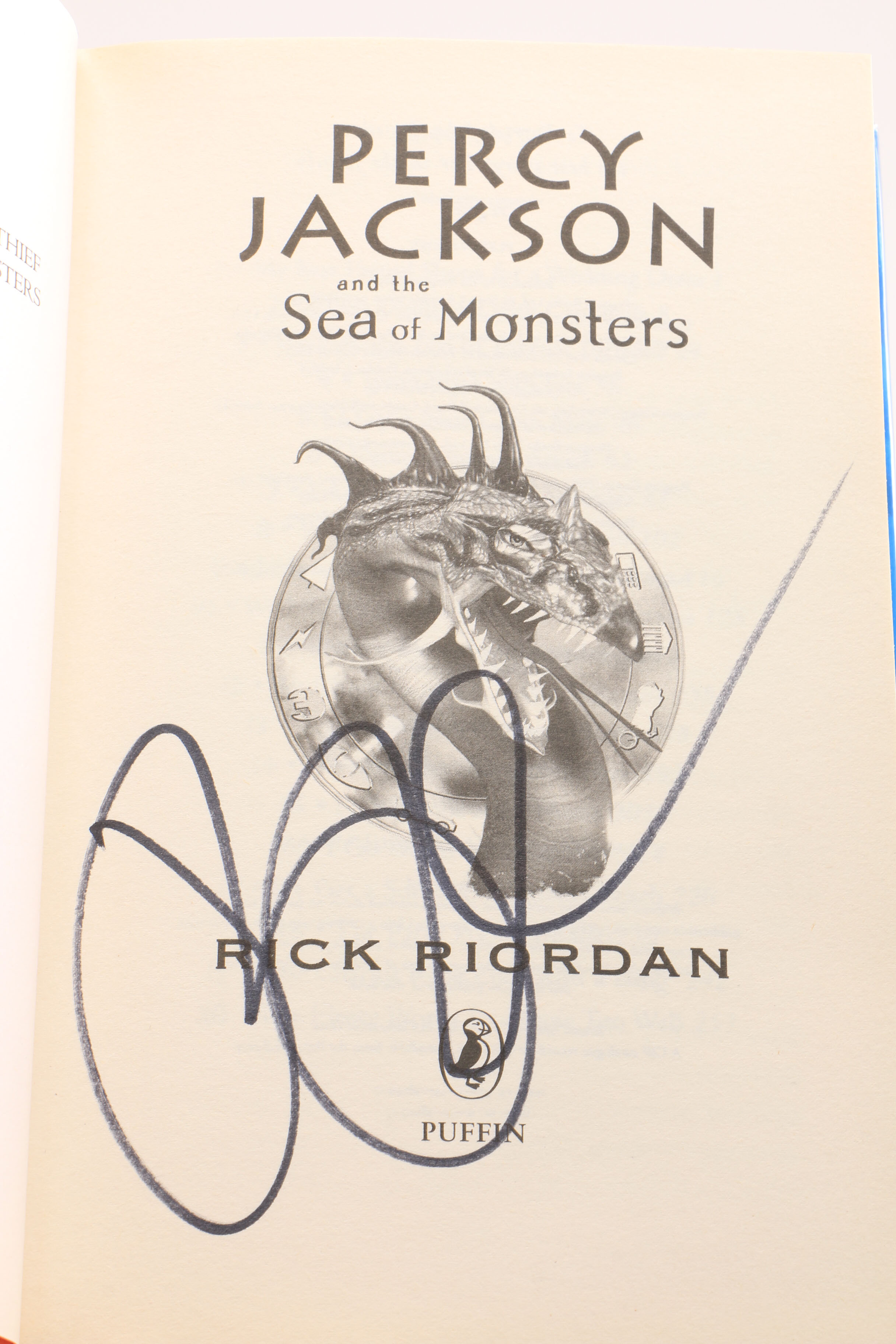 Complete Signed Rick Riordan "Percy Jackson & The Olympians" Series
