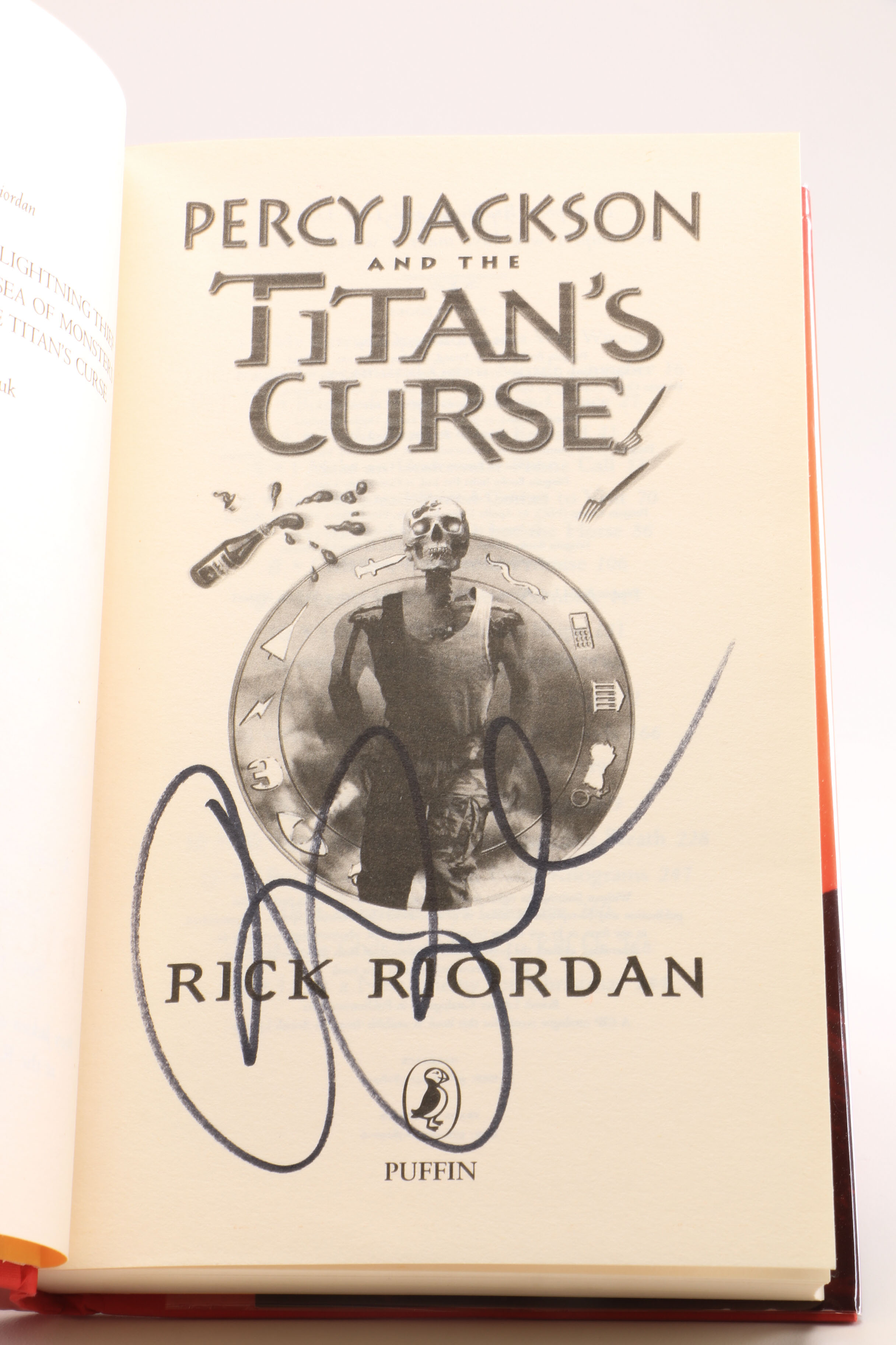 Complete Signed Rick Riordan "Percy Jackson & The Olympians" Series