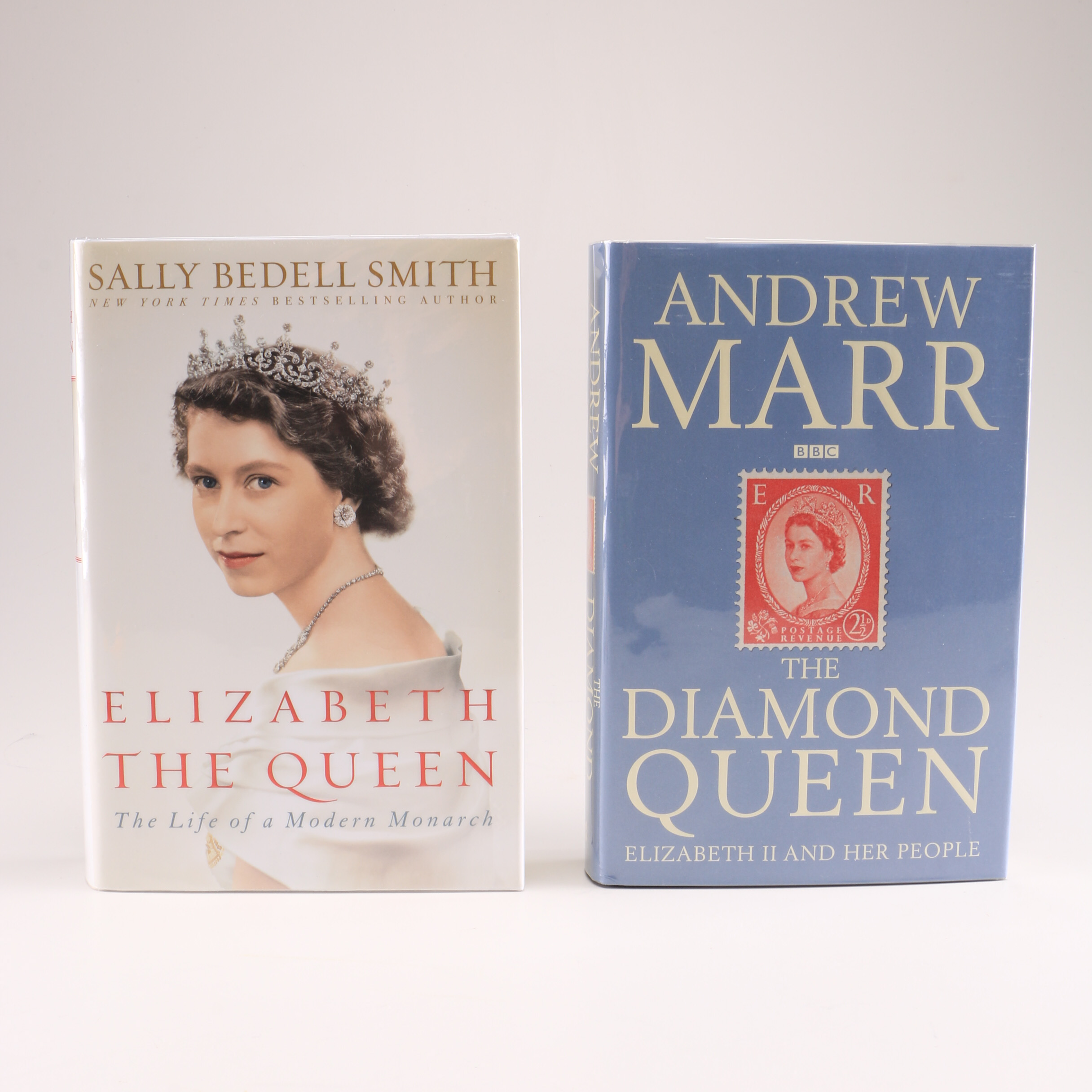 "Elizabeth the Queen" by Sally Bedell Smith and "The Diamond Queen" by Andrew Marr