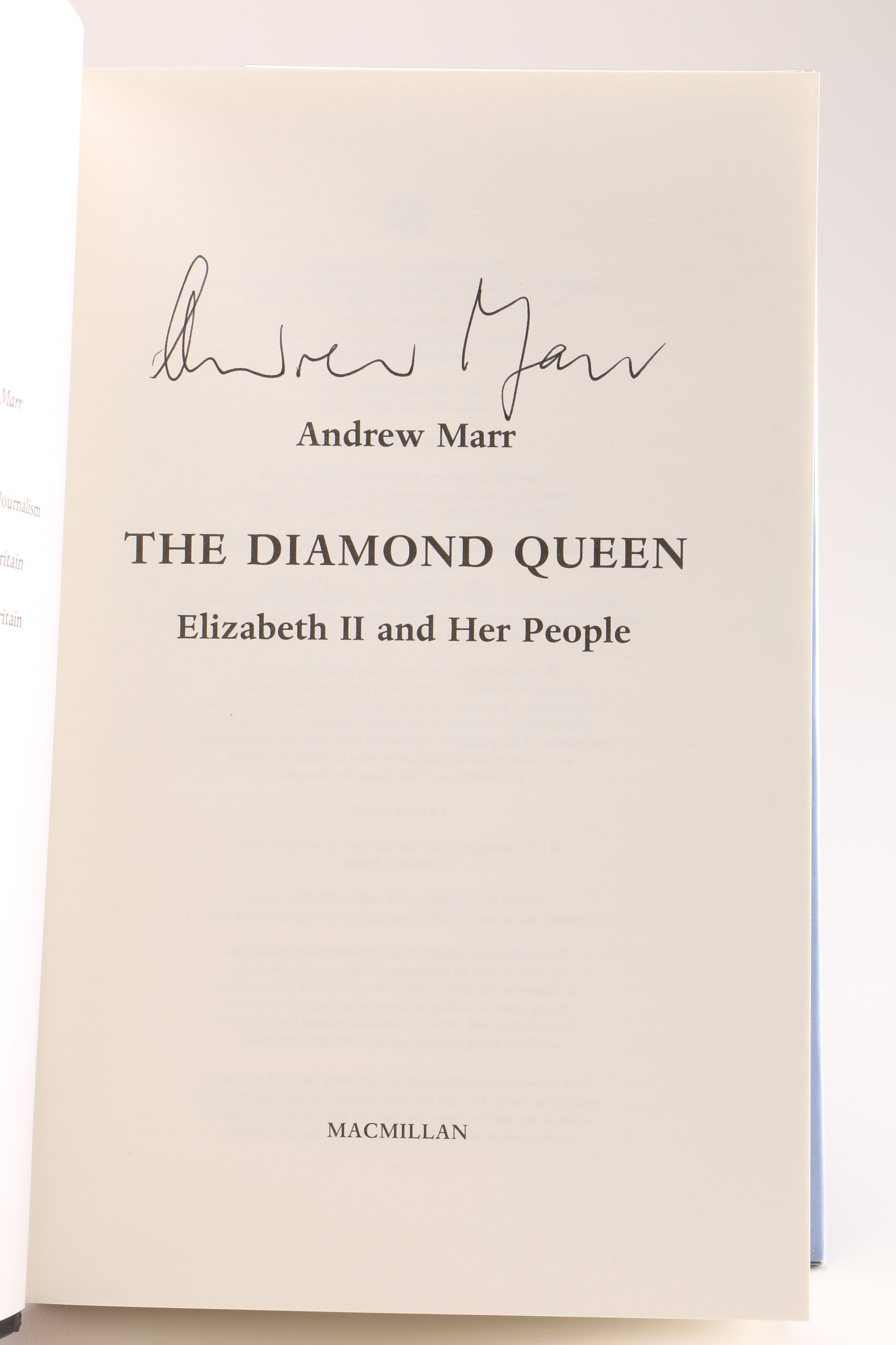 "Elizabeth the Queen" by Sally Bedell Smith and "The Diamond Queen" by Andrew Marr