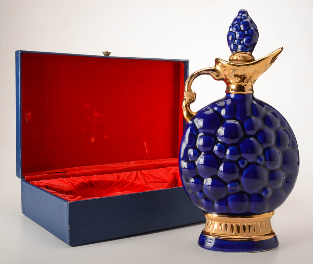 Vintage 1963 Jim Beam Decanter and Case