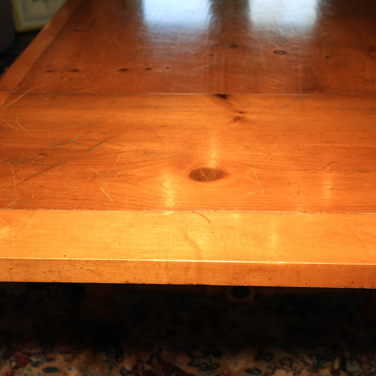 Knotty Pine Dining Table