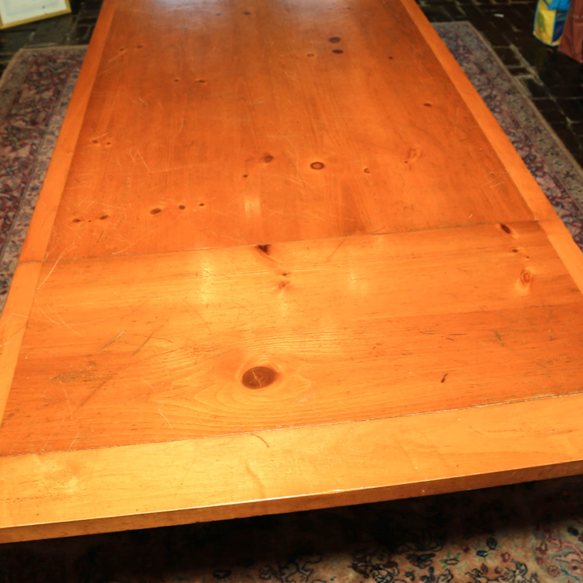 Knotty Pine Dining Table