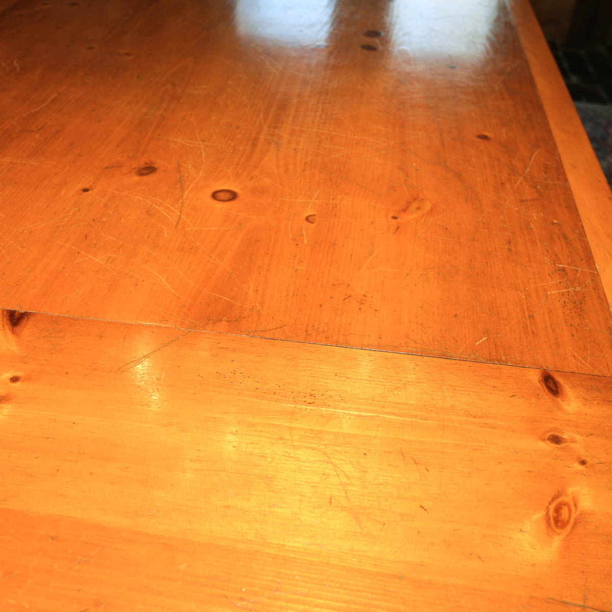 Knotty Pine Dining Table