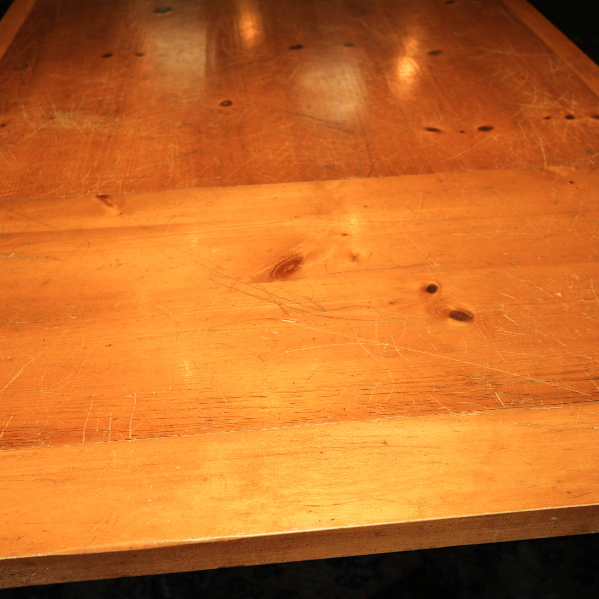 Knotty Pine Dining Table