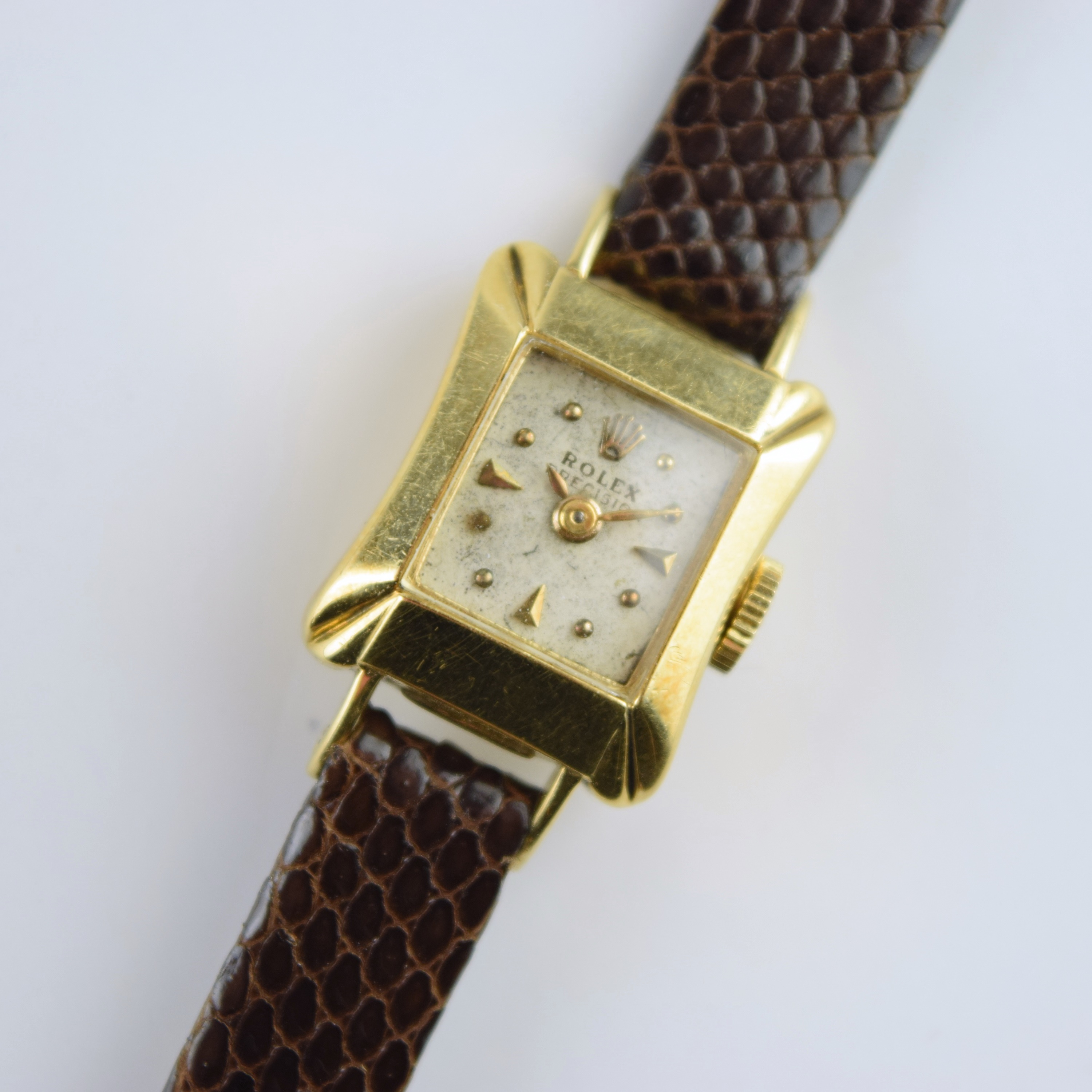 Vintage 18K Yellow Gold Women's Rolex Precision Watch