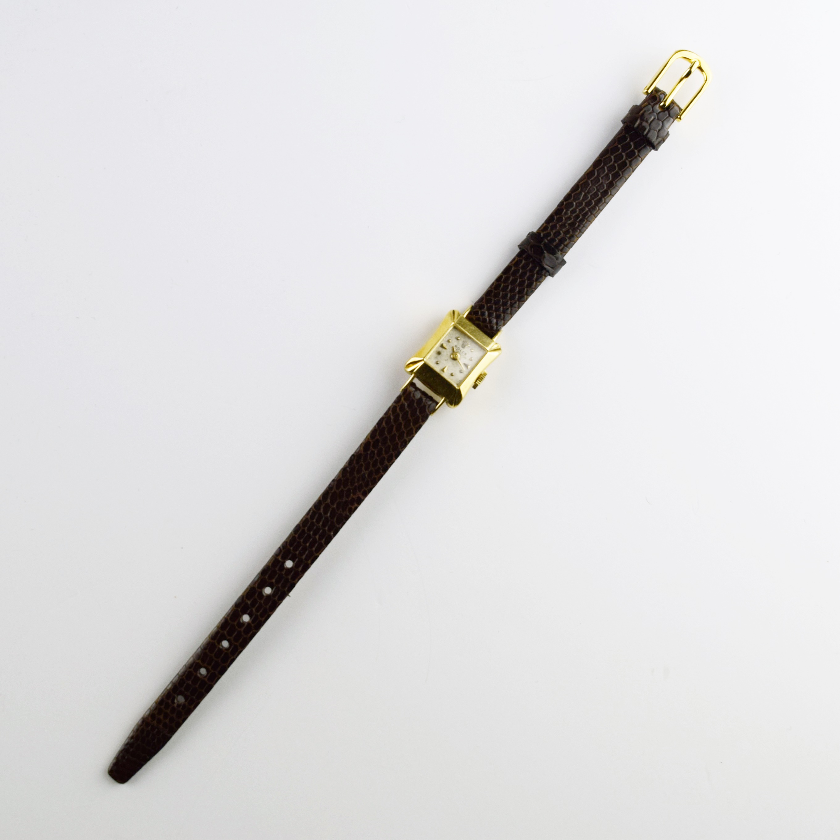 Vintage 18K Yellow Gold Women's Rolex Precision Watch