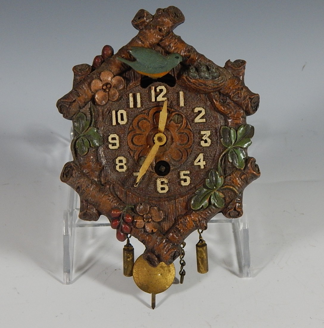 Miniature Keebler Clock Co. Cuckoo-Style Wall Clock
