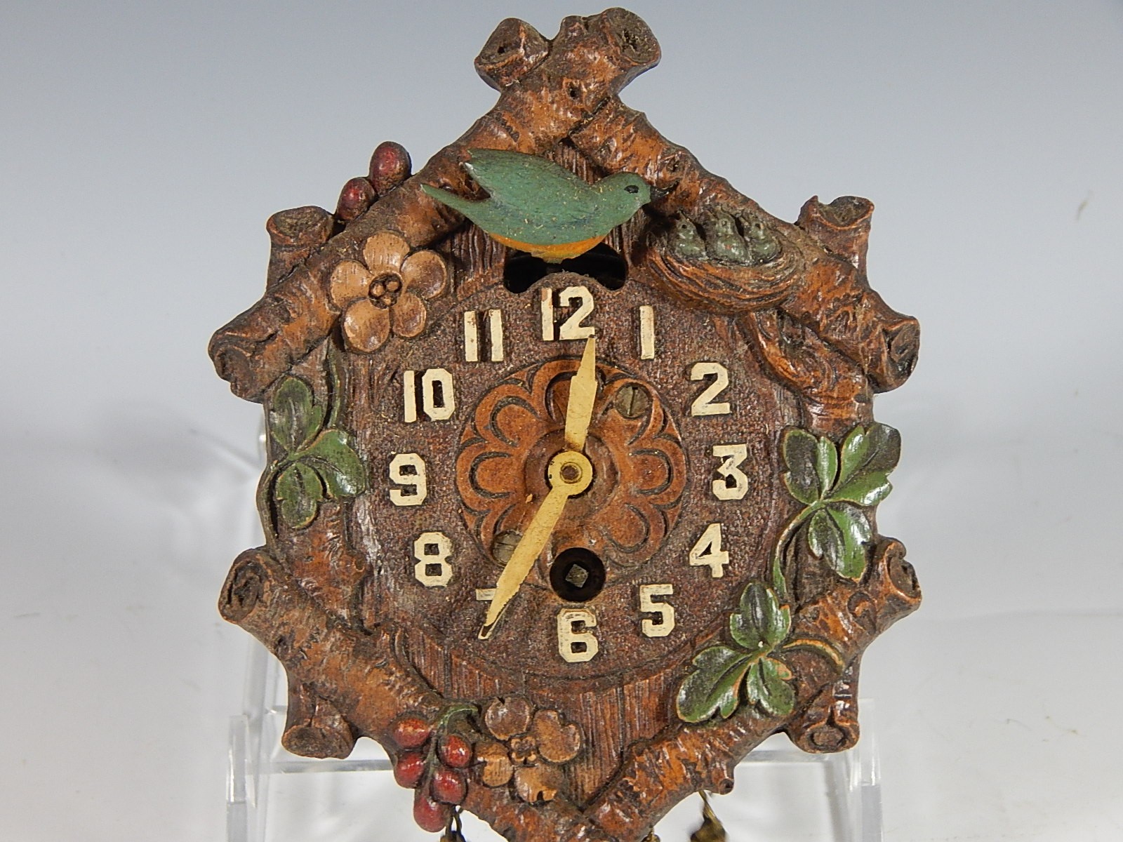 Miniature Keebler Clock Co. Cuckoo-Style Wall Clock