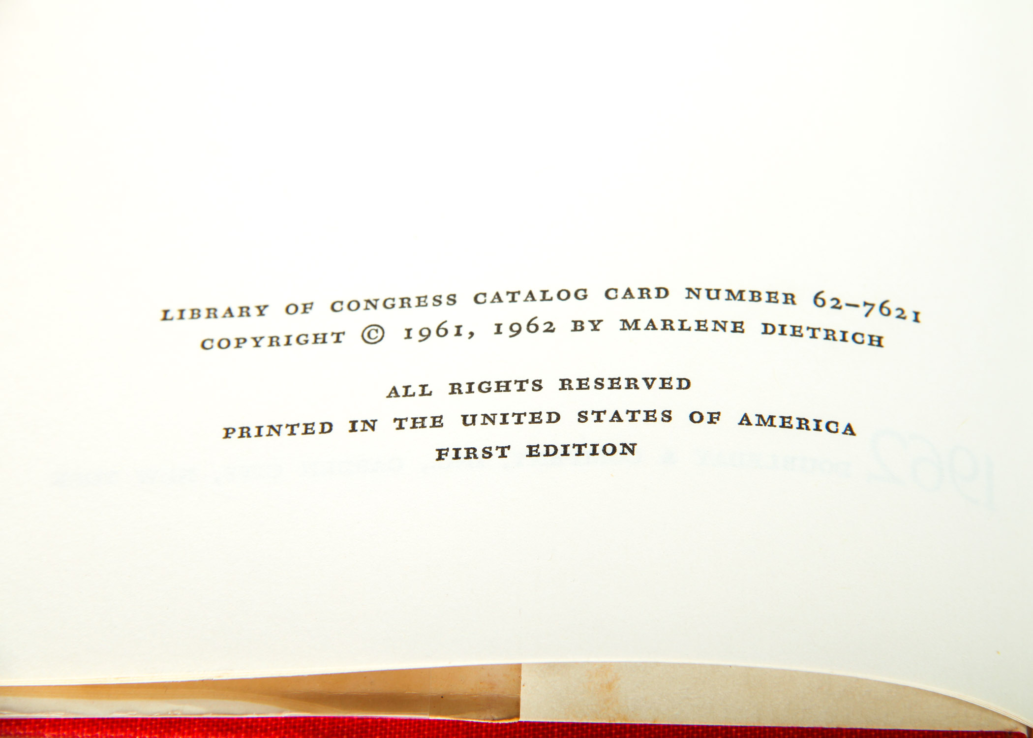 Signed "Marlene Dietrich's ABC" Book