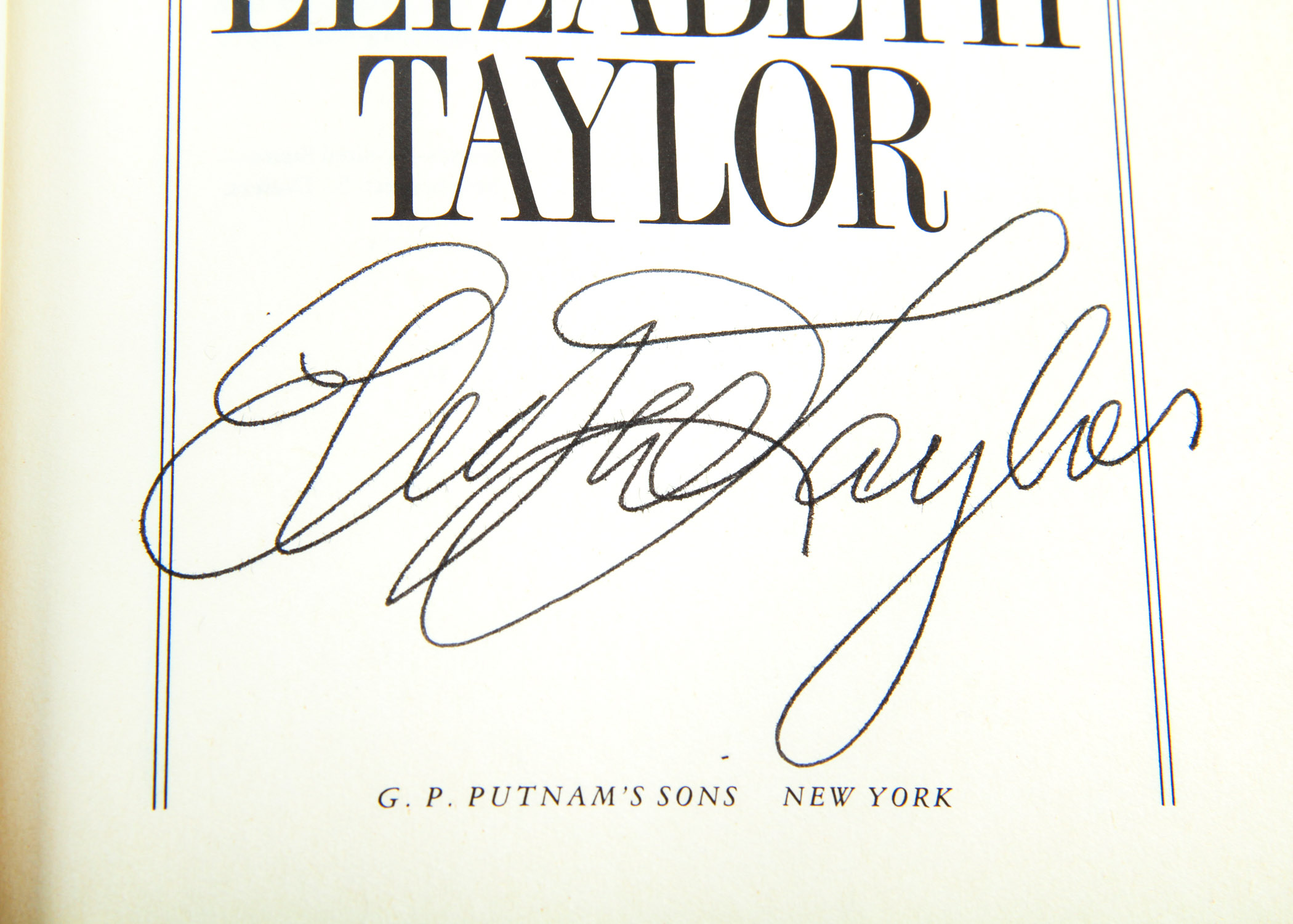 Signed First Edition of "Elizabeth Takes Off" by Elizabeth Taylor