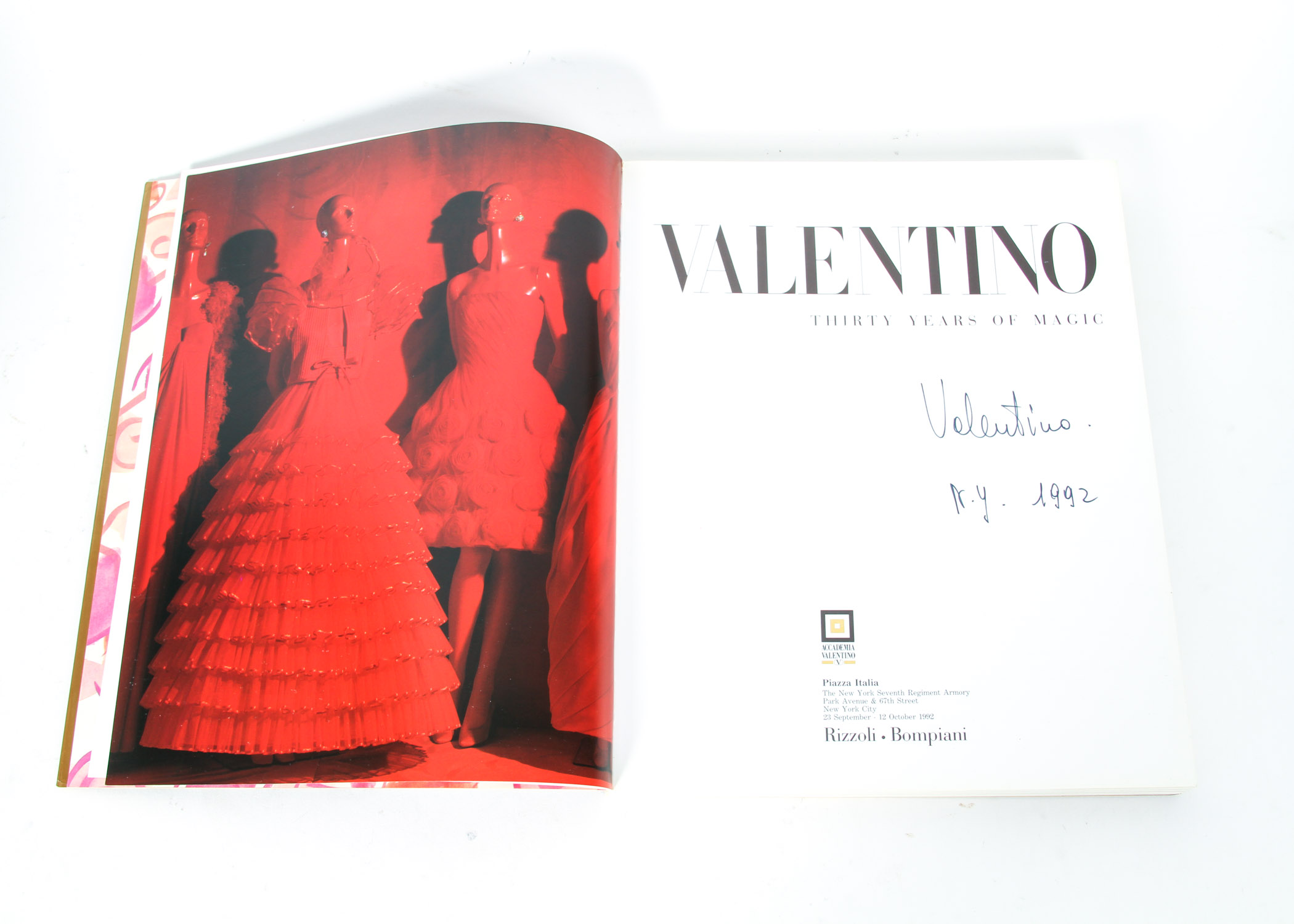 "Valentino, Thirty Years of Magic" by Marie Paule Pelle, Signed by Valentino