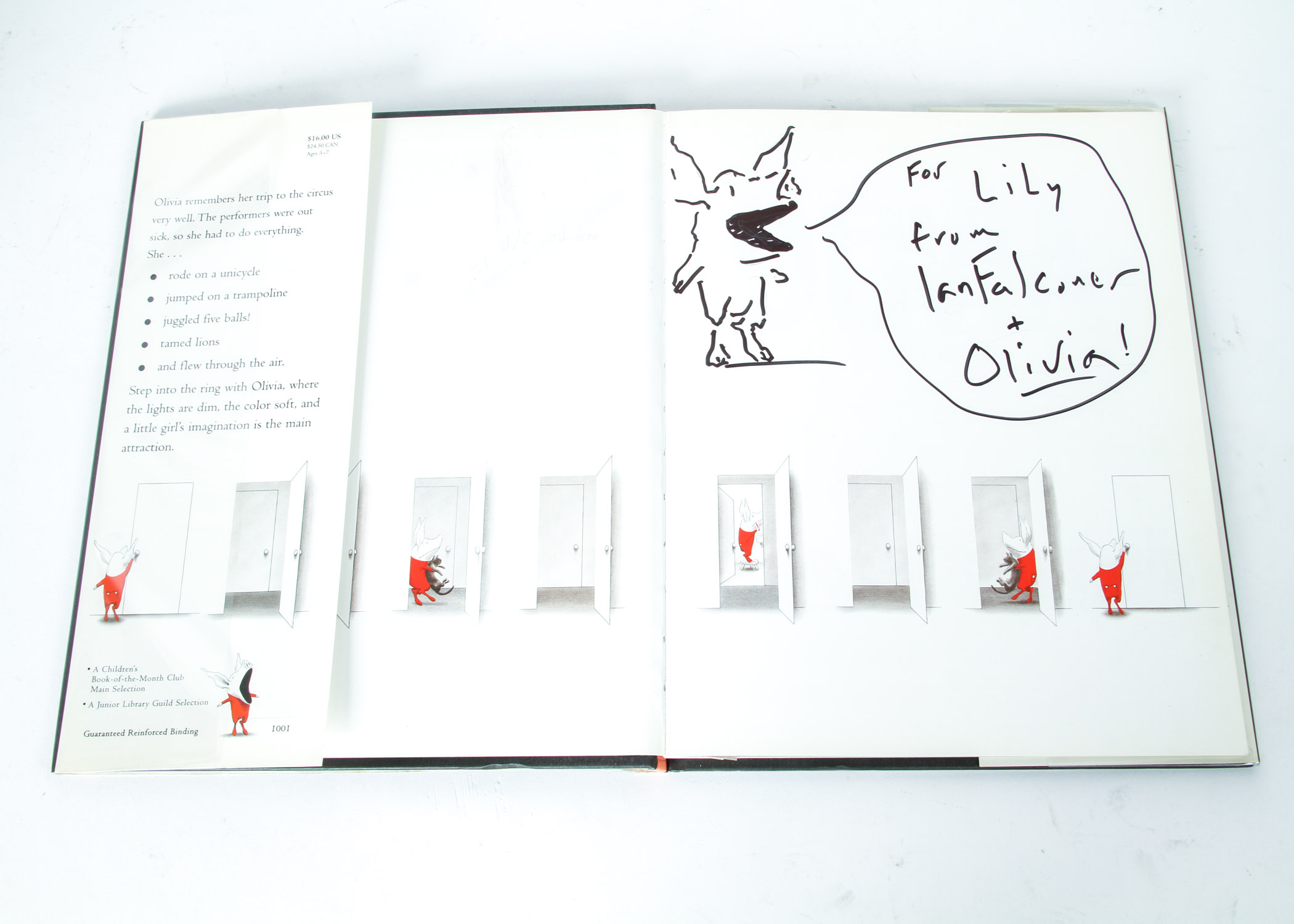 "Olivia Saves the Circus" by Ian Falconer, Signed Sixth Printing