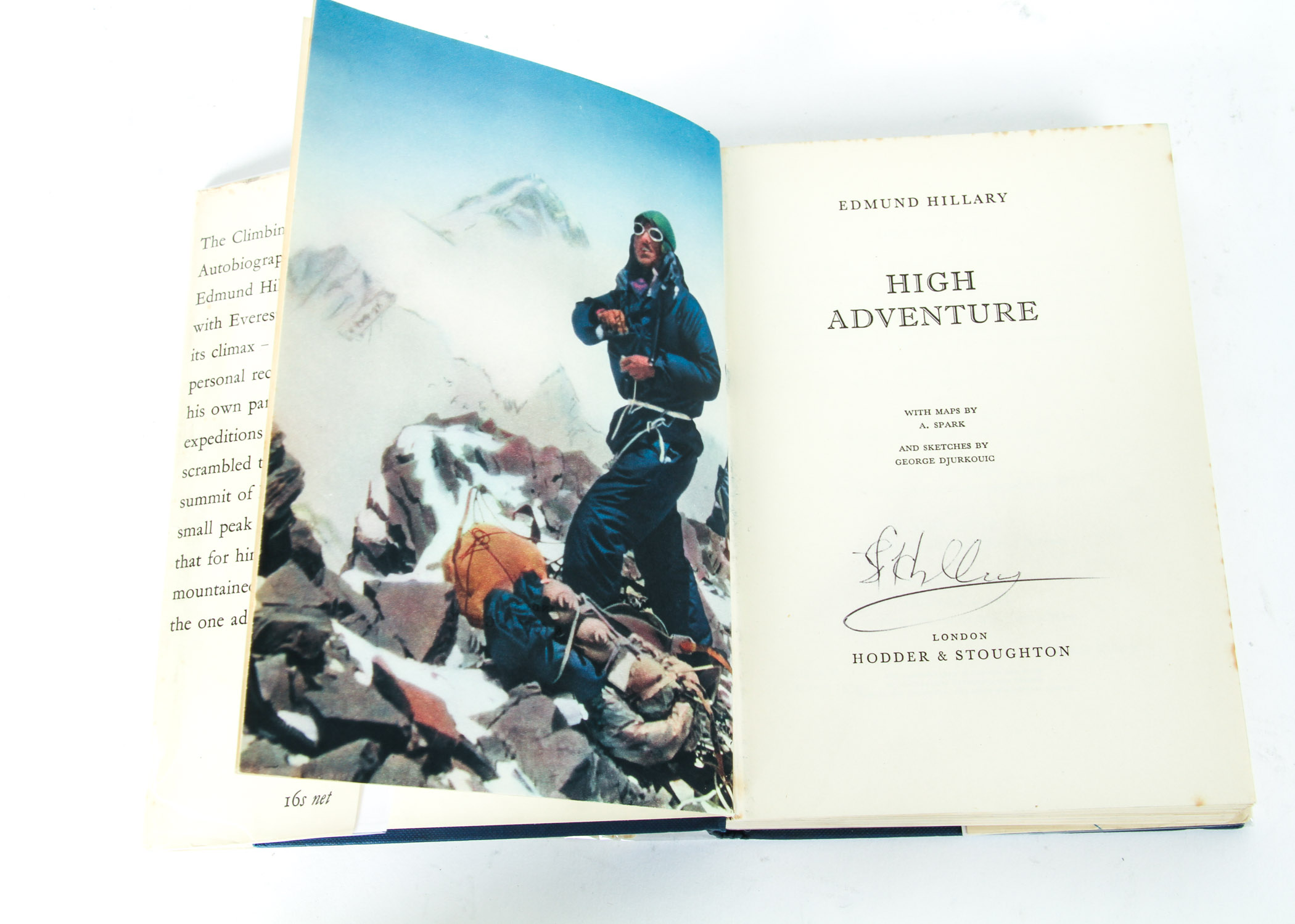 Signed "High Adventure" Book