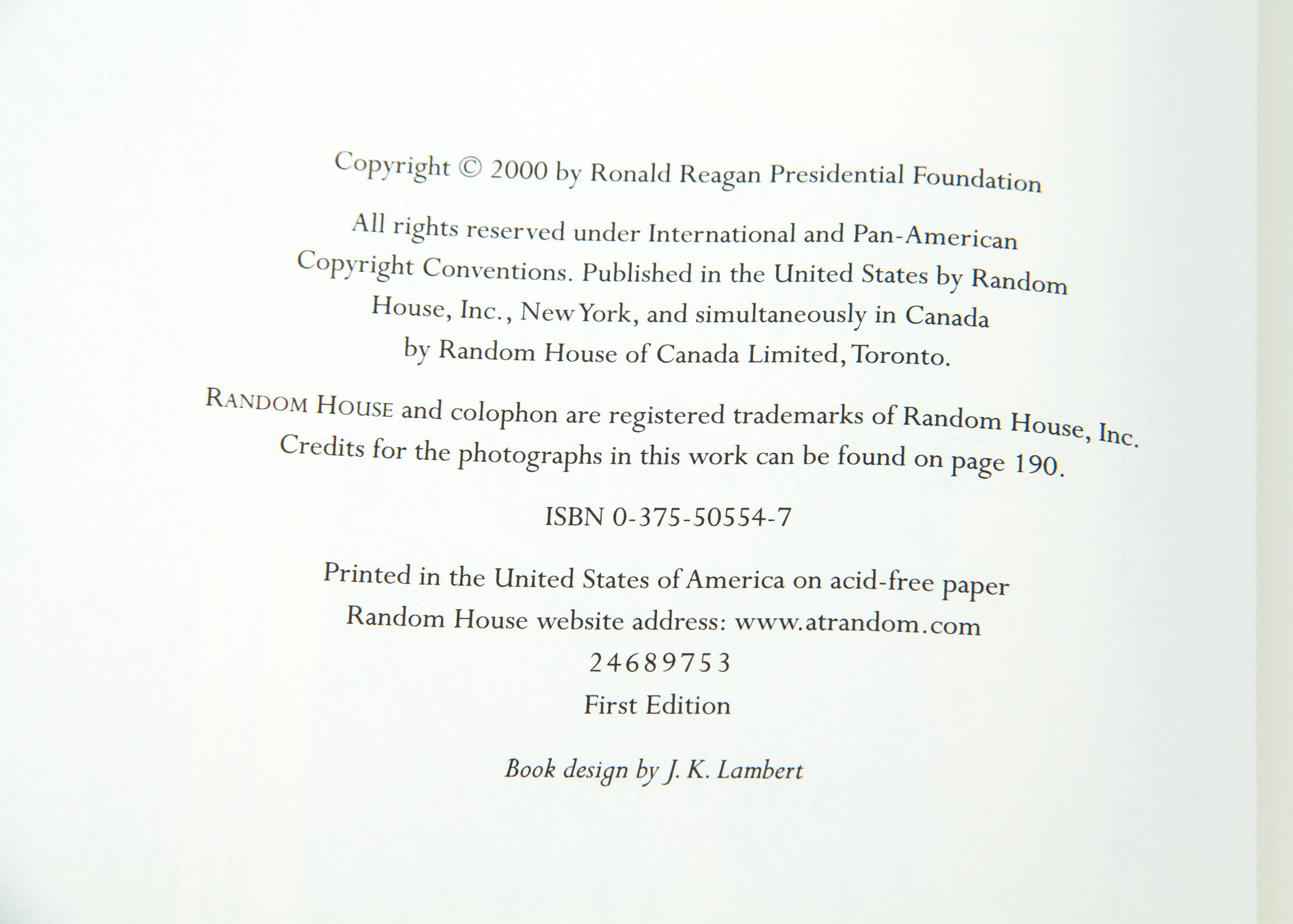 "I Love You, Ronnie" by Nancy Reagan, Signed First Edition
