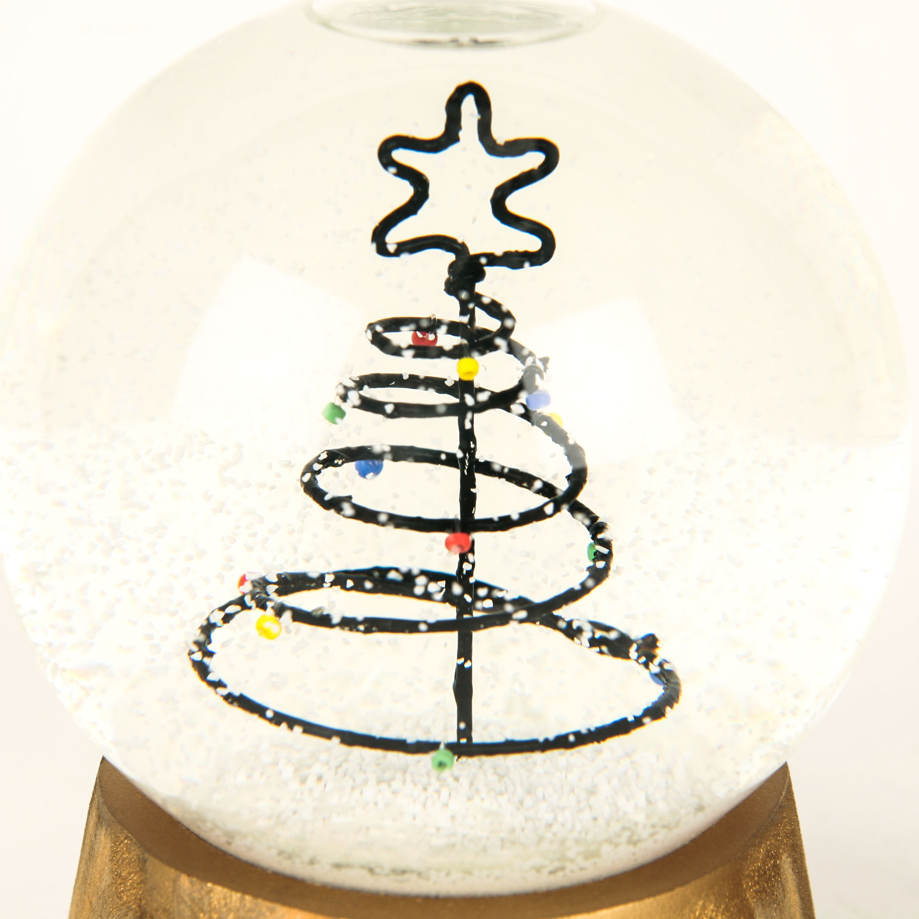 Pair of Christmas Snow Globes