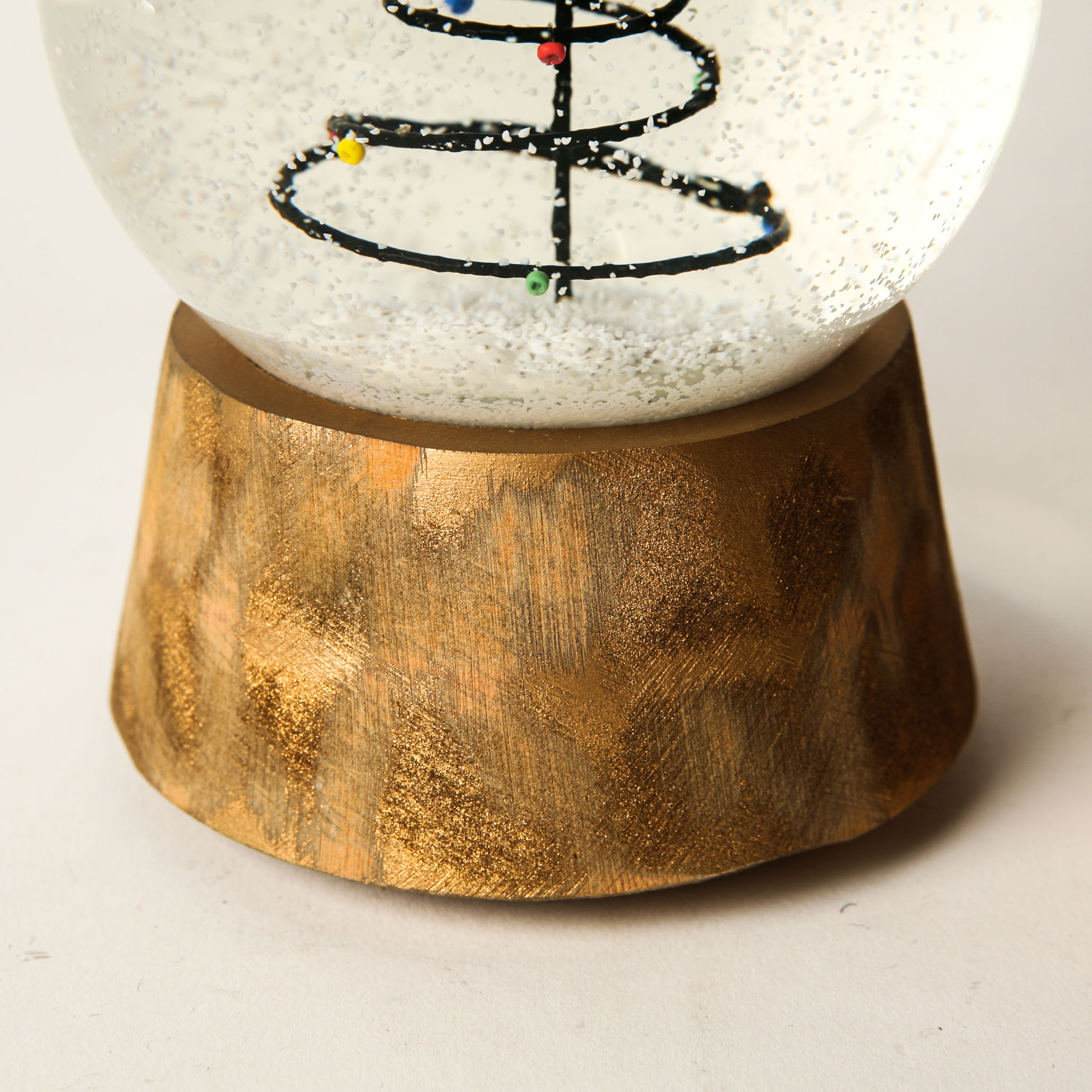 Pair of Christmas Snow Globes