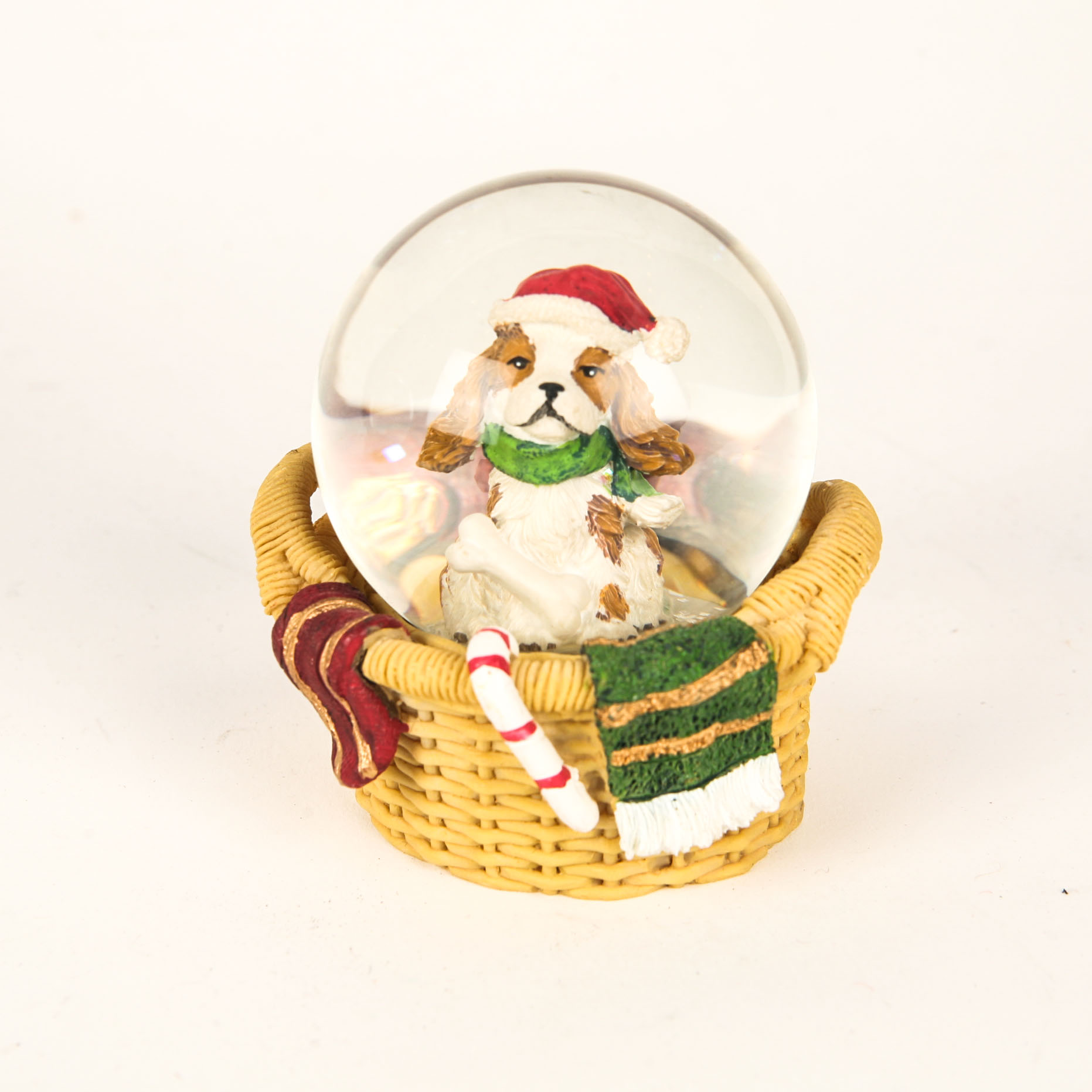 Pair of Christmas Snow Globes