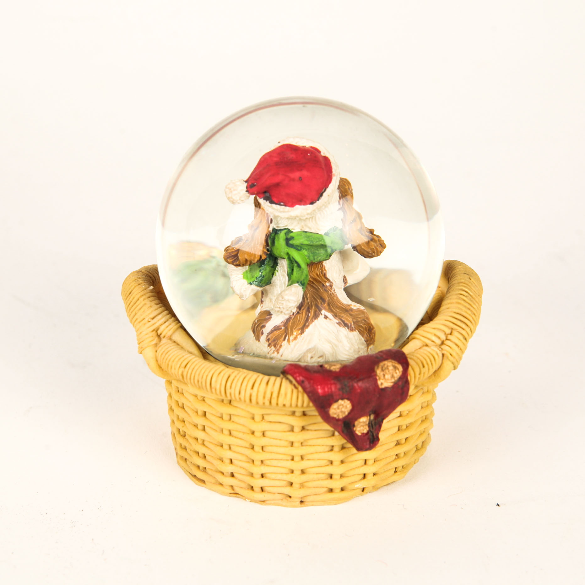 Pair of Christmas Snow Globes