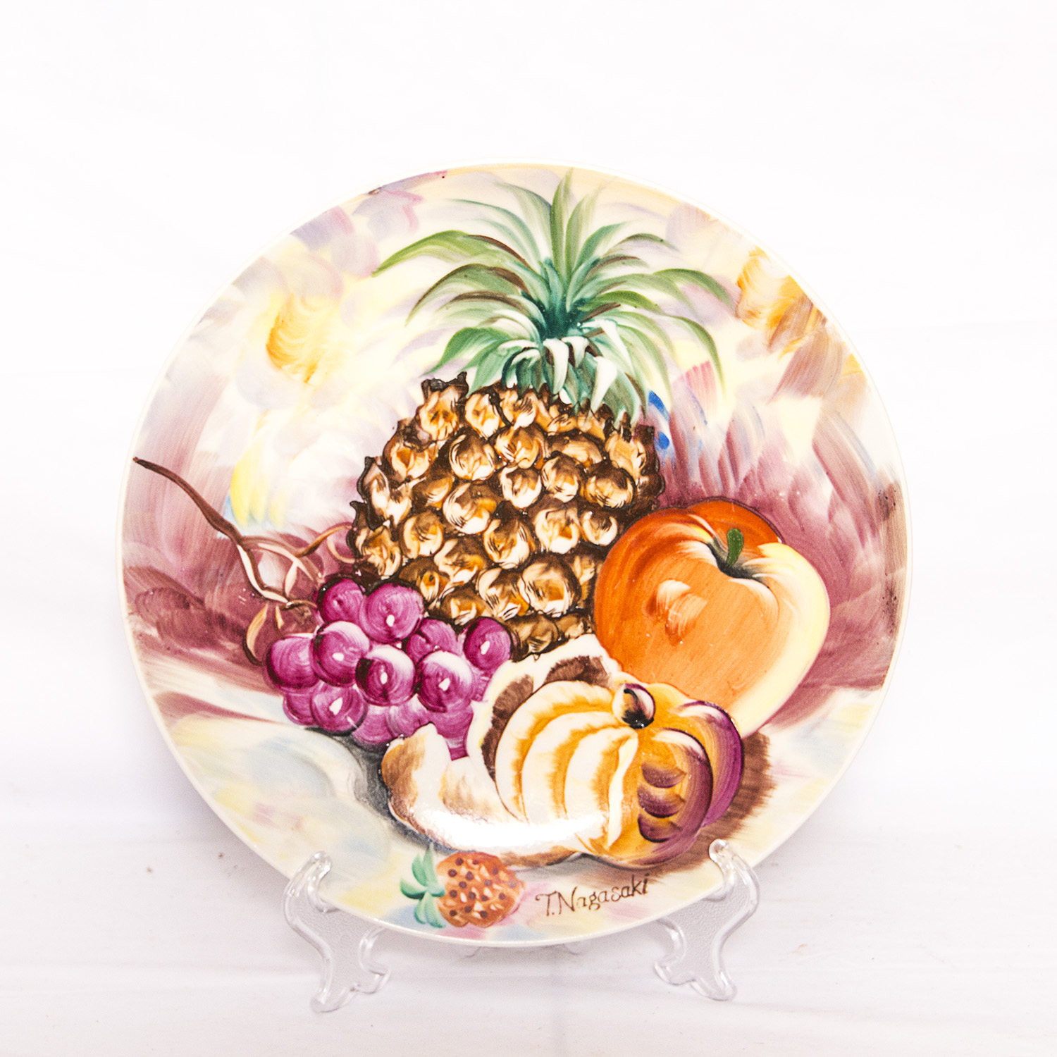 Set of Four Vintage T. Nagasaki Hand Painted Decorative Plates