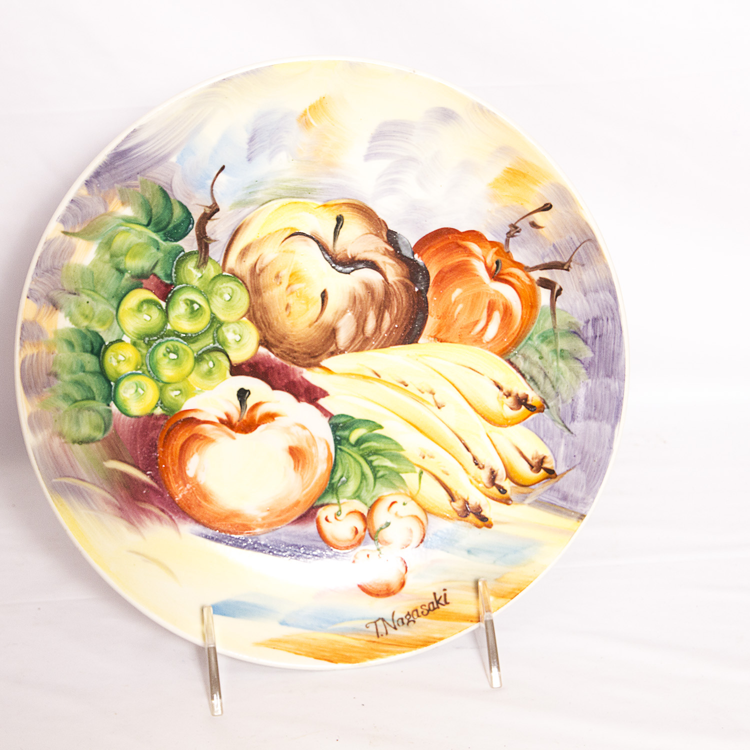 Set of Four Vintage T. Nagasaki Hand Painted Decorative Plates