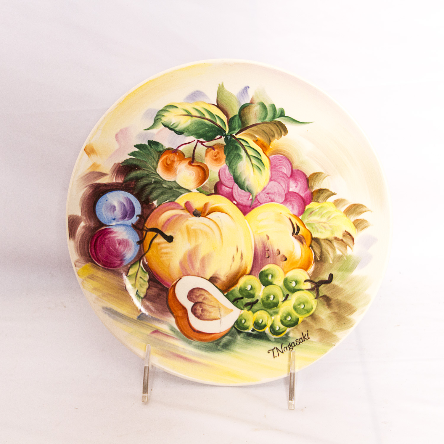 Set of Four Vintage T. Nagasaki Hand Painted Decorative Plates