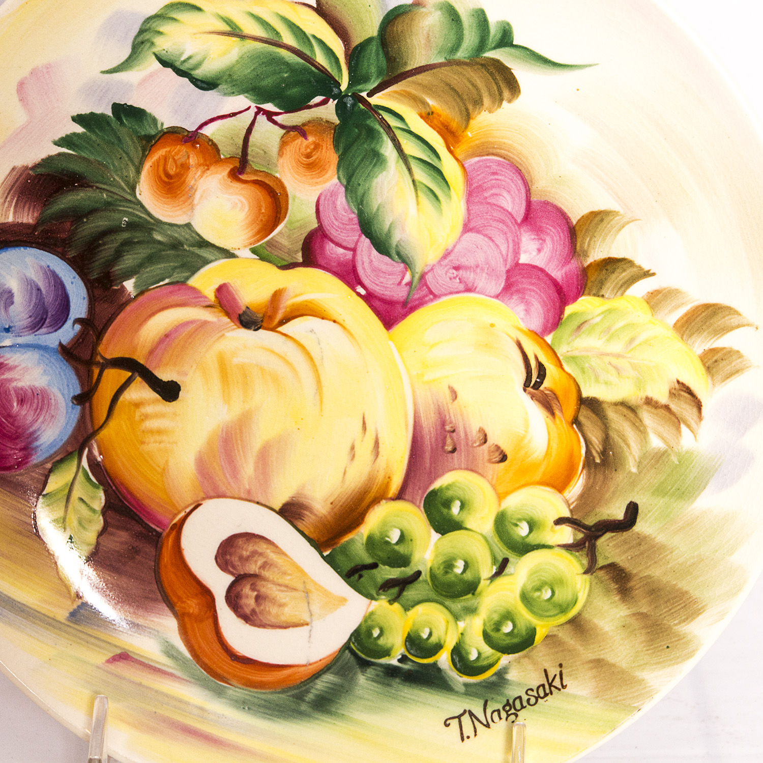 Set of Four Vintage T. Nagasaki Hand Painted Decorative Plates