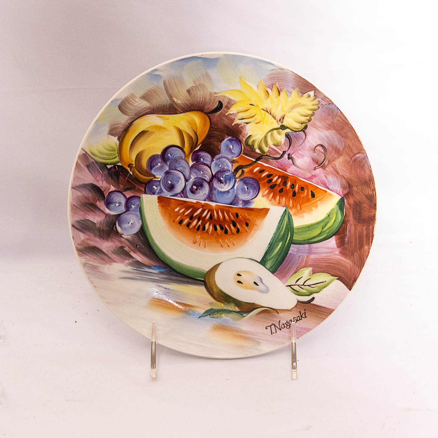 Set of Four Vintage T. Nagasaki Hand Painted Decorative Plates