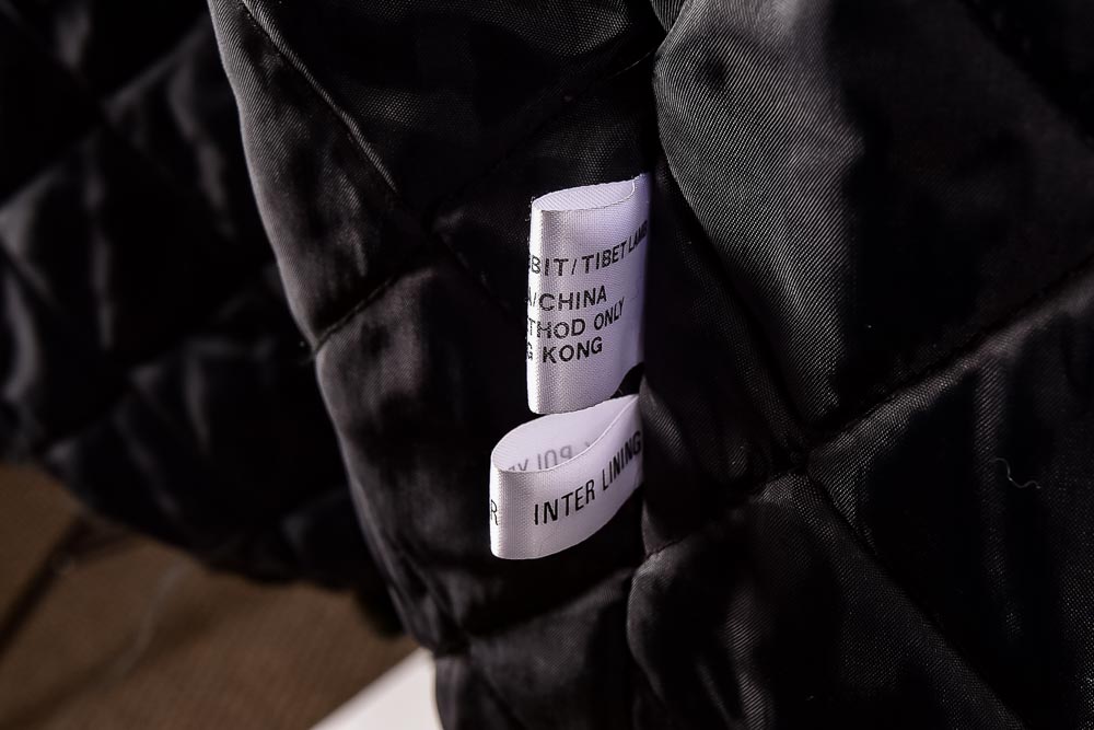 Tibet Lamb and Rabbit Black Fur Coat