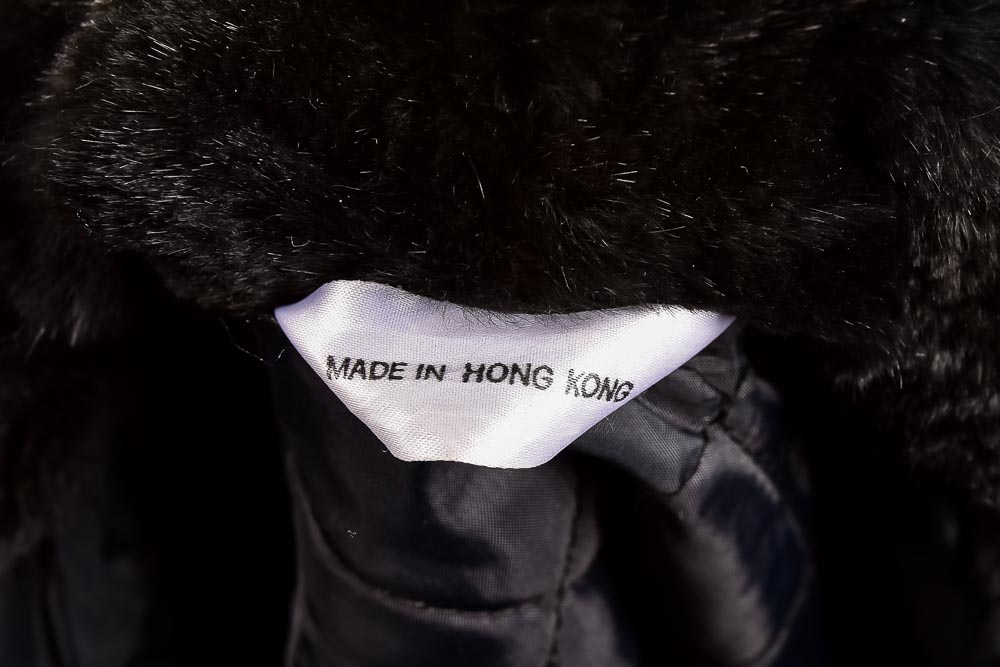 Tibet Lamb and Rabbit Black Fur Coat