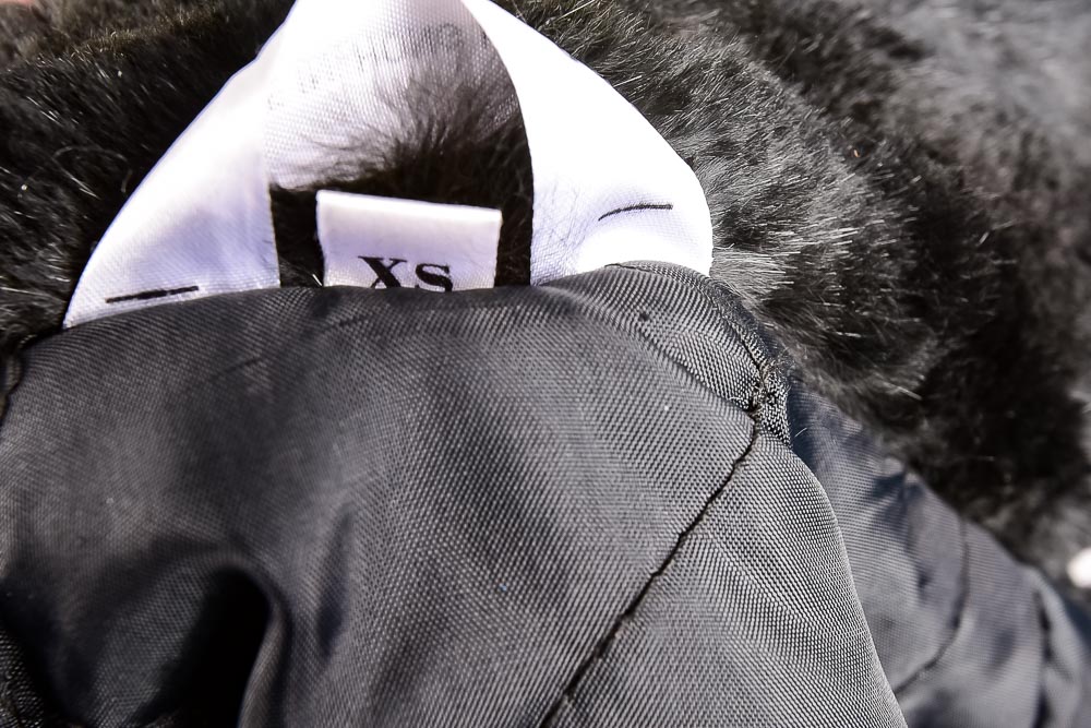 Tibet Lamb and Rabbit Black Fur Coat