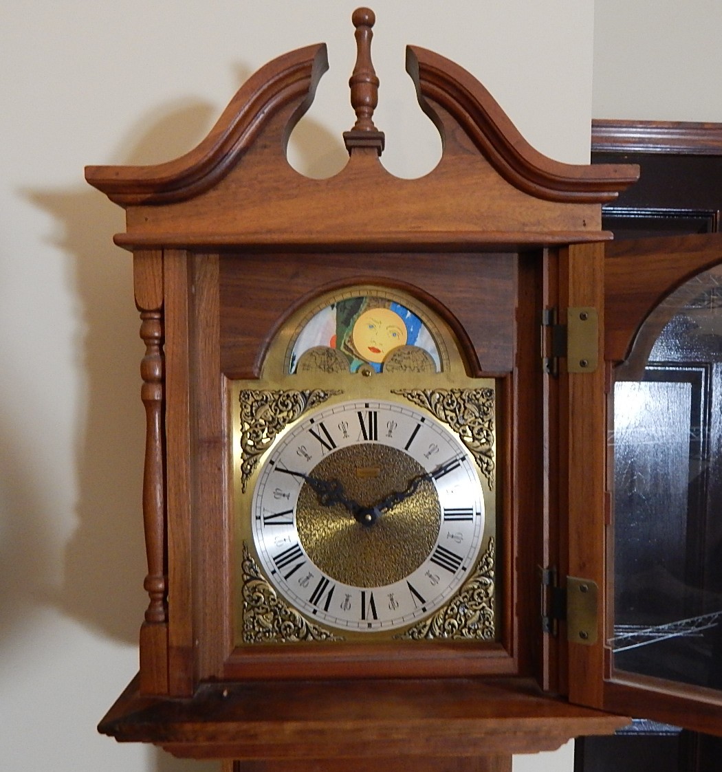 Emperor Germany Black Walnut Grandmother Clock