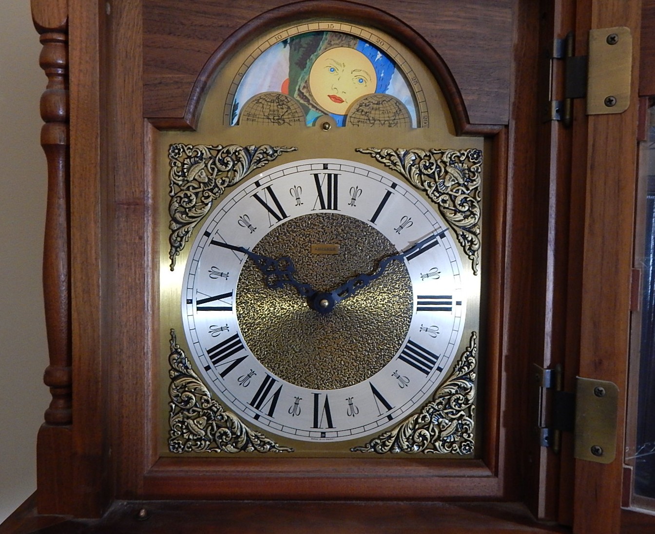 Emperor Germany Black Walnut Grandmother Clock