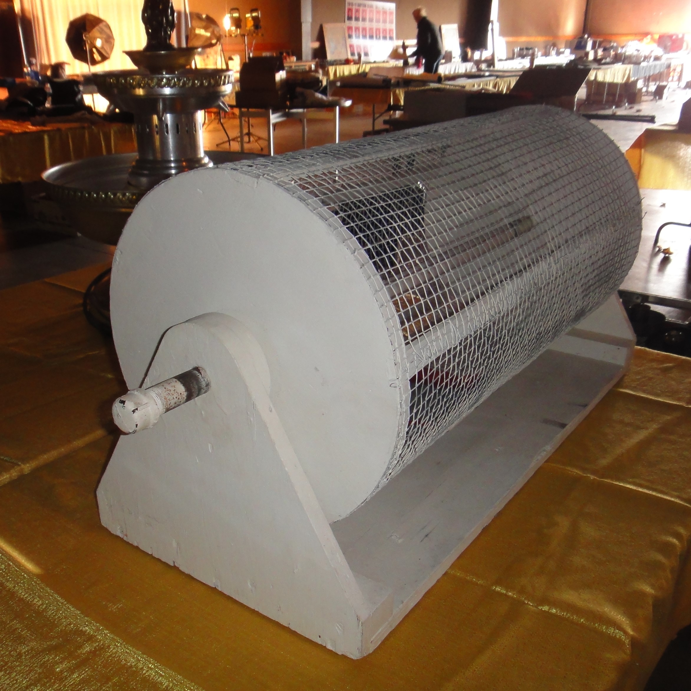 Large Vintage Bingo or Ticket Stub Drum